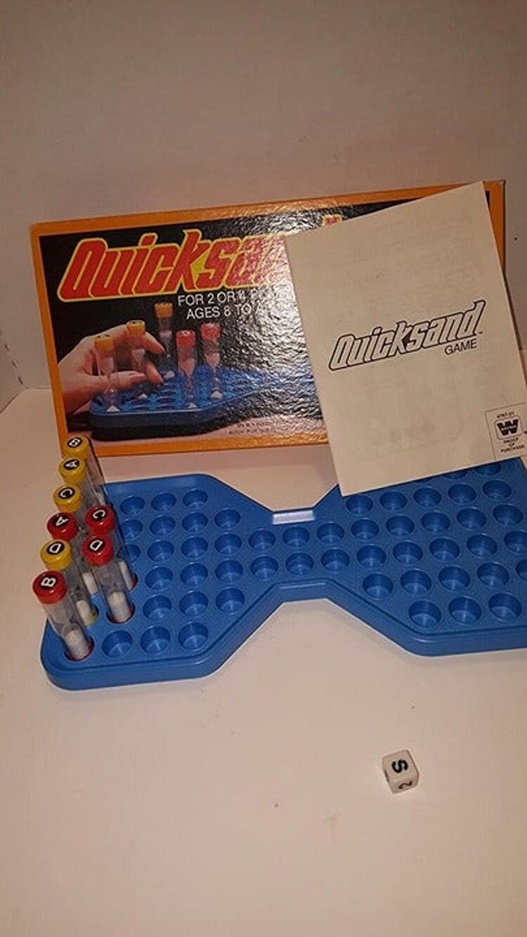 Vintage 1981 Quicksand Board Game Complete Rare Western Publishing